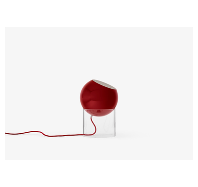 TOPAN VP13 BORDLAMPE AKRYL BASE OG VERMILION RED