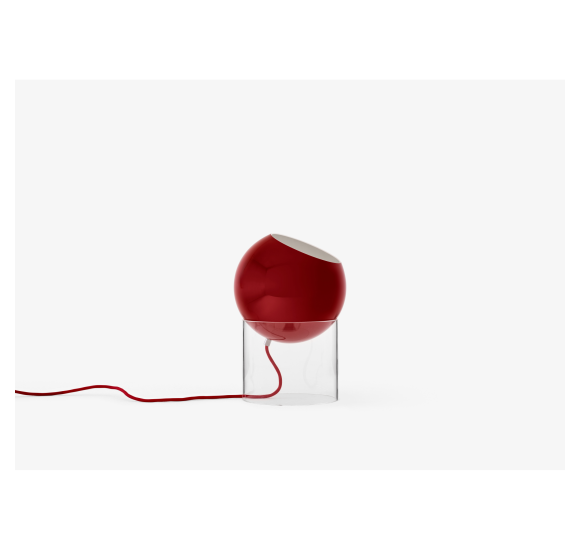 TOPAN VP13 BORDLAMPE AKRYL BASE OG VERMILION RED