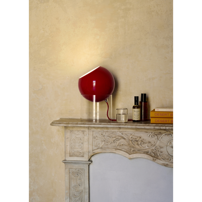 TOPAN VP13 BORDLAMPE AKRYL BASE OG VERMILION RED