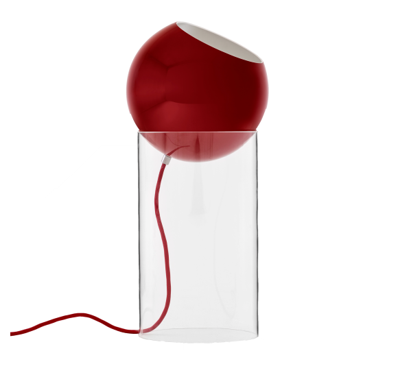 TOPAN VP14 - GULVLAMPE - AKRYL BASE OG VERMILION RED