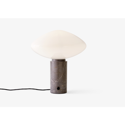 MIST AP17 BORDLAMPE GLAS GRIGIO CALDO BASE