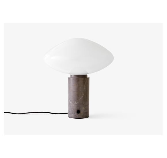 MIST AP17 BORDLAMPE GLAS GRIGIO CALDO BASE