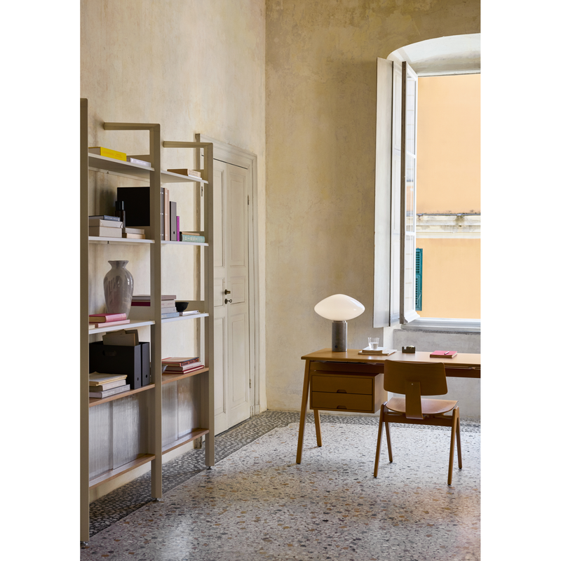 MIST AP17 BORDLAMPE GLAS GRIGIO CALDO BASE