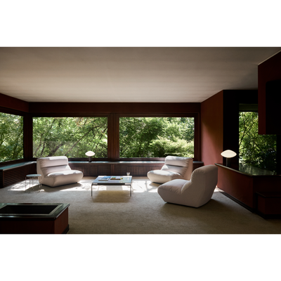 MIST AP17 BORDLAMPE GLAS GRIGIO CALDO BASE