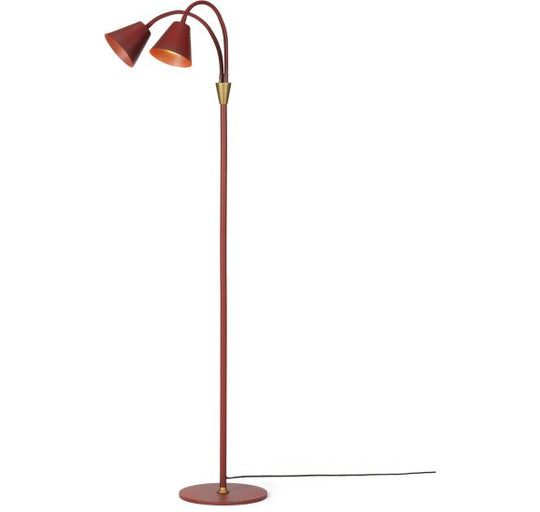HYGGE GULVLAMPE 2 MAROON MESSING GU10