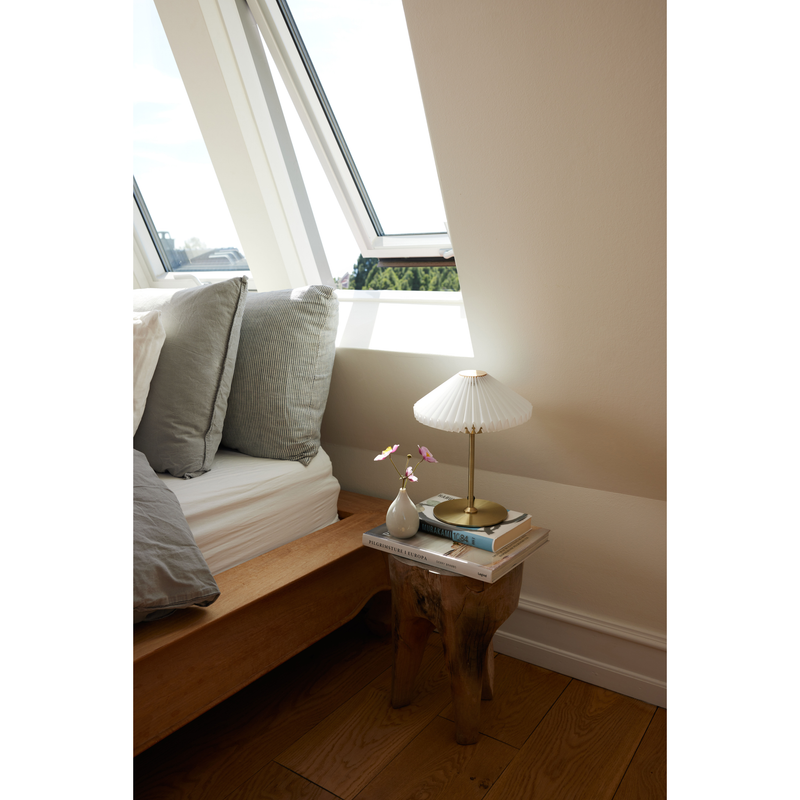 PARIS TO GO BORDLAMPE HVID/ANTIK PORTABLE