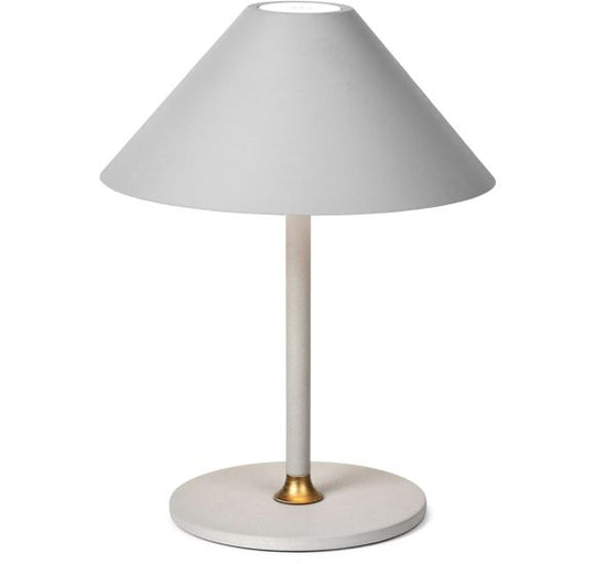 HYGGE BORDLAMPE Ø19 VARM GRÅ BATTERI LED