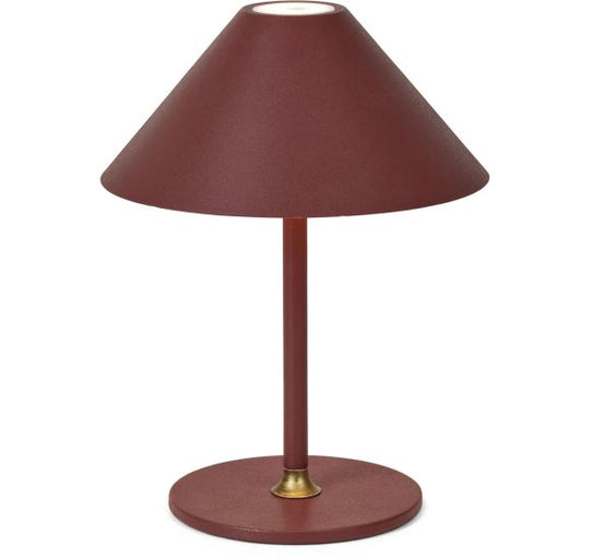HYGGE BORDLAMPE Ø19 MAROON RØD BATTERI LED