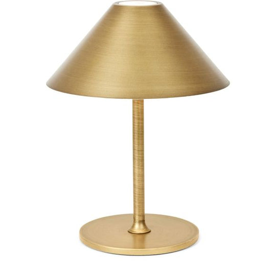 HYGGE BORDLAMPE Ø19 ANTIQUE MESSING BATTERI LED