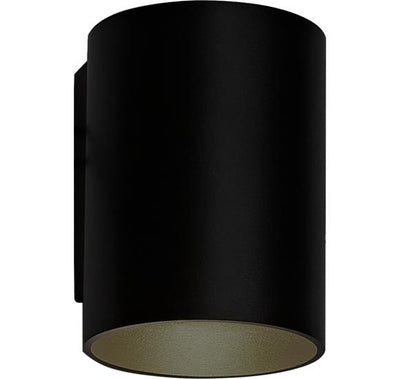 ANTIDARK TUBUS OUTDOOR DOWN W108 SORT LED VÆGLAMPE