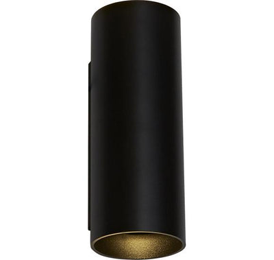 ANTIDARK TUBUS OUTDOOR UP/DOWN W1212 SORT LED VÆGLAMPE