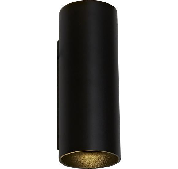 ANTIDARK TUBUS OUTDOOR UP/DOWN W1212 SORT LED VÆGLAMPE