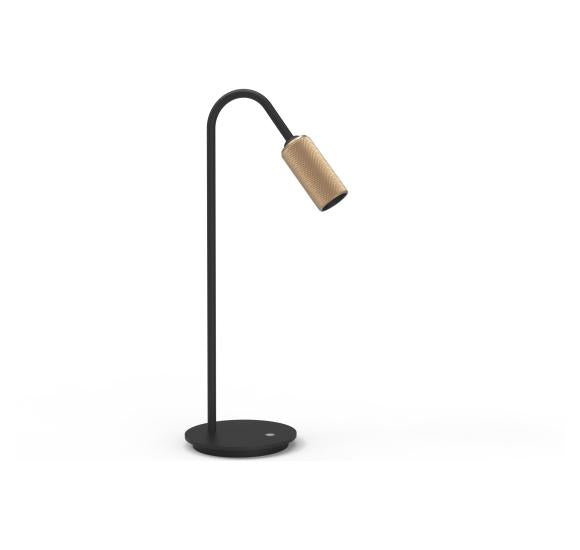 DECOR T1 BORDLAMPE SORT/MESSING LED