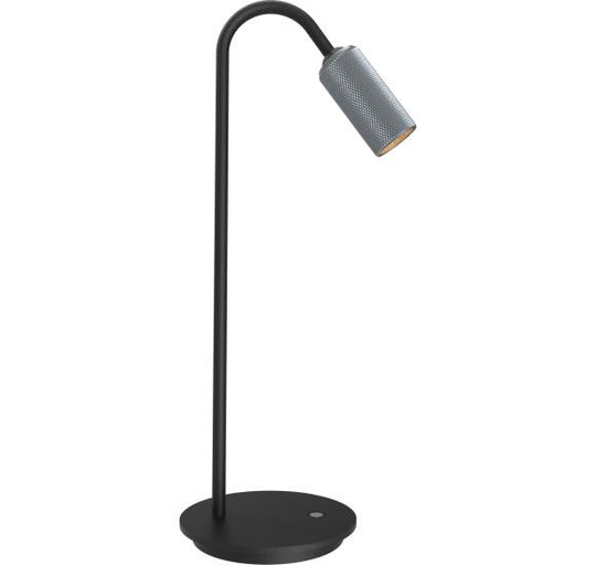 DECOR T1 BORDLAMPE SORT/MAT ALU LED