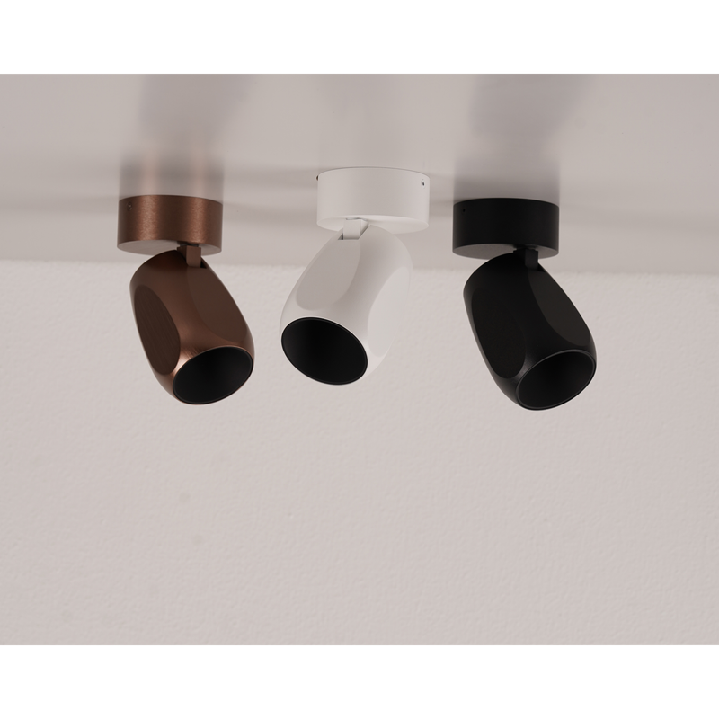 FACET W70 LED 2700K HVID PÅBYGNINGSSPOT