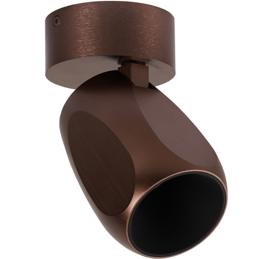 FACET W70 LED 2700K MØRK BRUN PÅBYGNINGSSPOT