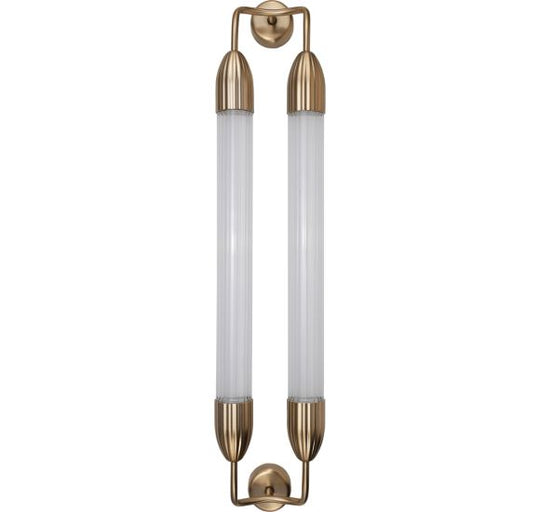 LEMON SQUEEZE VÆGLAMPE MESSING LANG DOBBELT