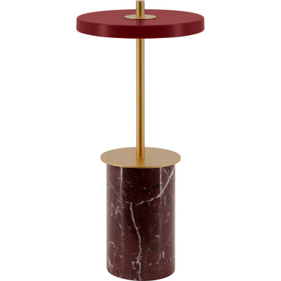 ASTERIA MOVE MINI RØD MARMOR PORTABLE LED - Umage