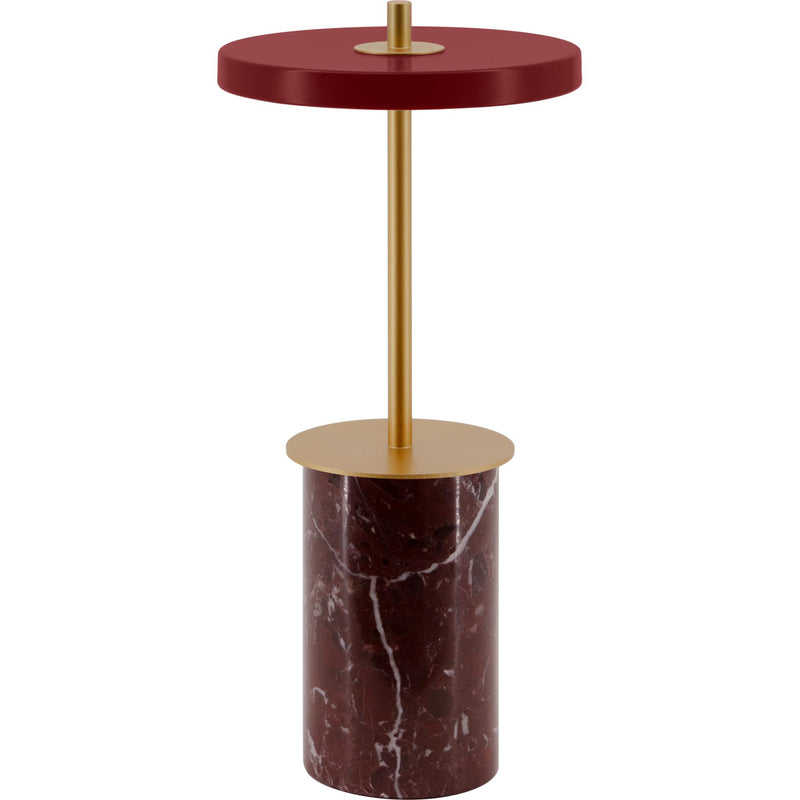 ASTERIA MOVE MINI RØD MARMOR PORTABLE LED - Umage
