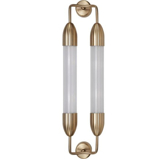 LEMON SQUEEZE VÆGLAMPE MESSING KORT DOBBELT