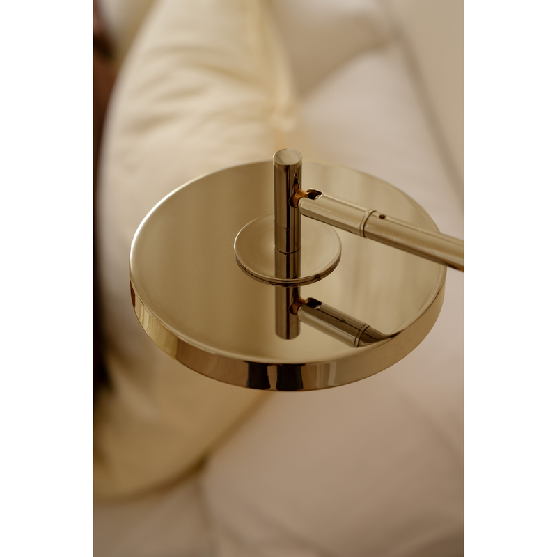 ASTERIA VÆGLAMPE KORT MESSING