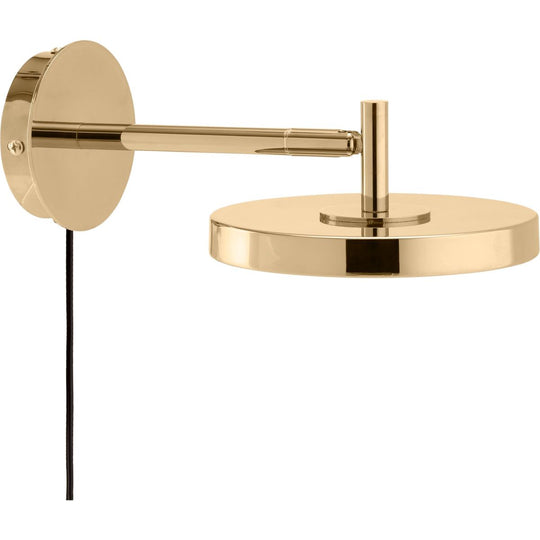 ASTERIA VÆGLAMPE KORT MESSING