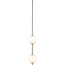 Audrey 2 Pendel Ø12 H49 – Messing & Opalglas (UMAGE)