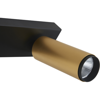 Loom Design X‑Beam Single Spot – Sort og guld med fleksibel LED-belysning
