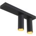 Loom Design X‑Beam – Sort og guld dobbeltspot med fleksibel, retningsbestemt LED
