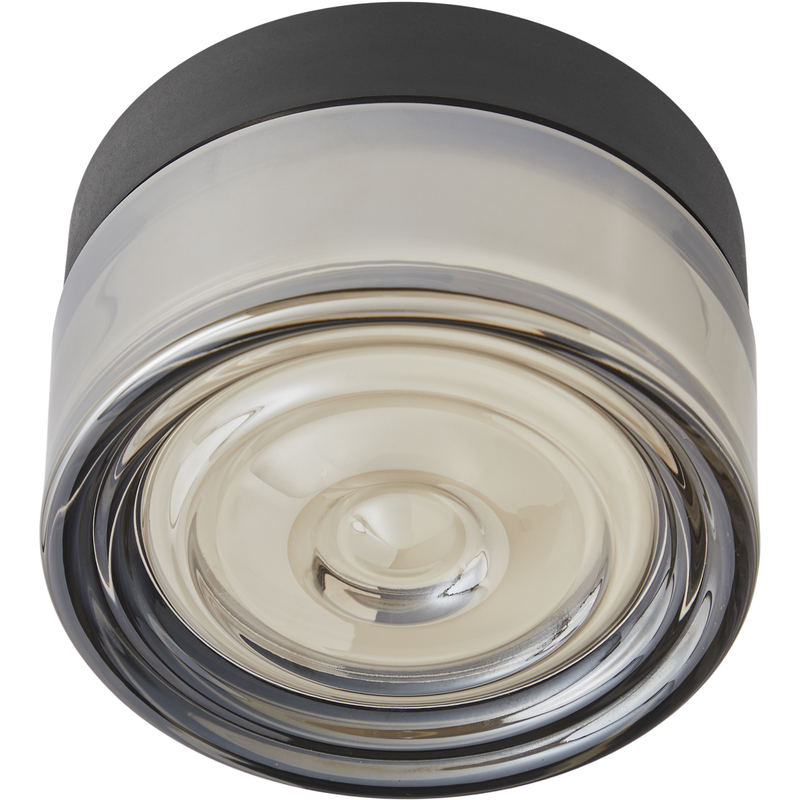 Loom Design Otto Wave – Røget glas med dæmpbart og dekorativt LED-lys