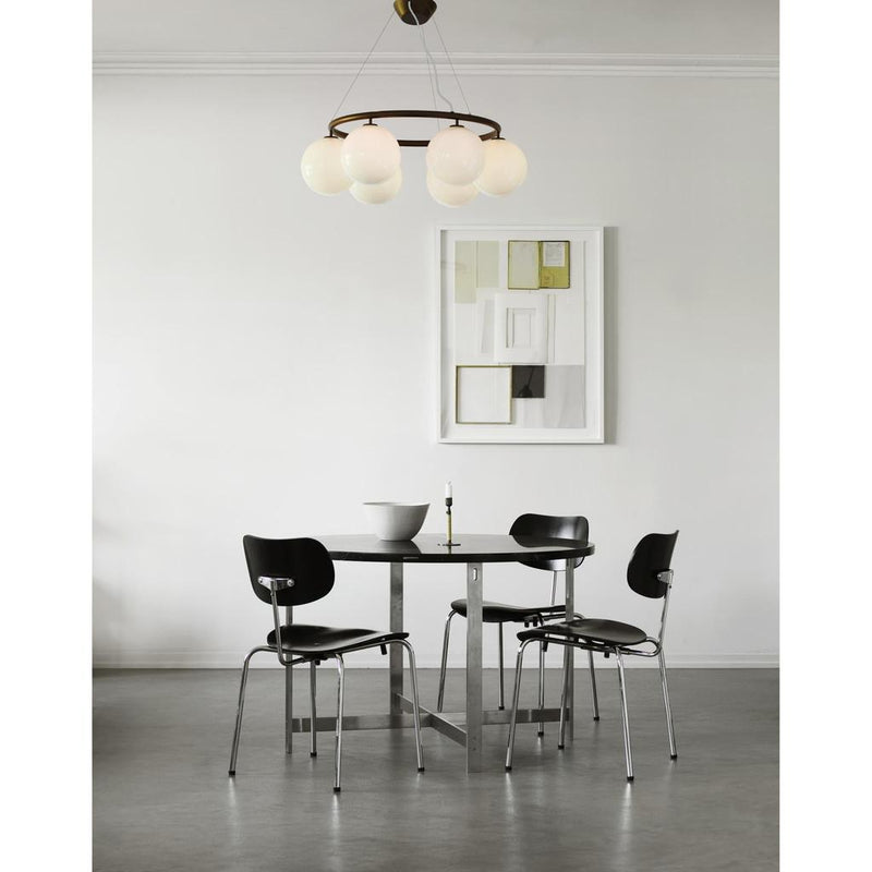MIIRA 6 CIRKULÆR PENDEL MØRK BRONZE/OPAL