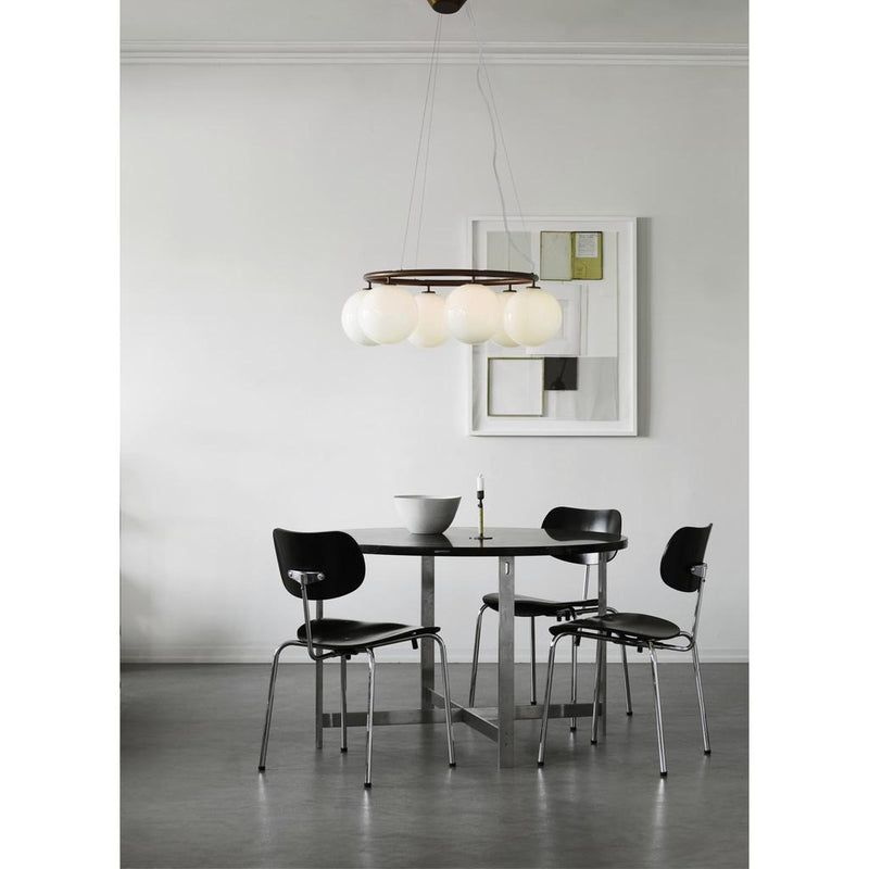 MIIRA 6 CIRKULÆR PENDEL MØRK BRONZE/OPAL