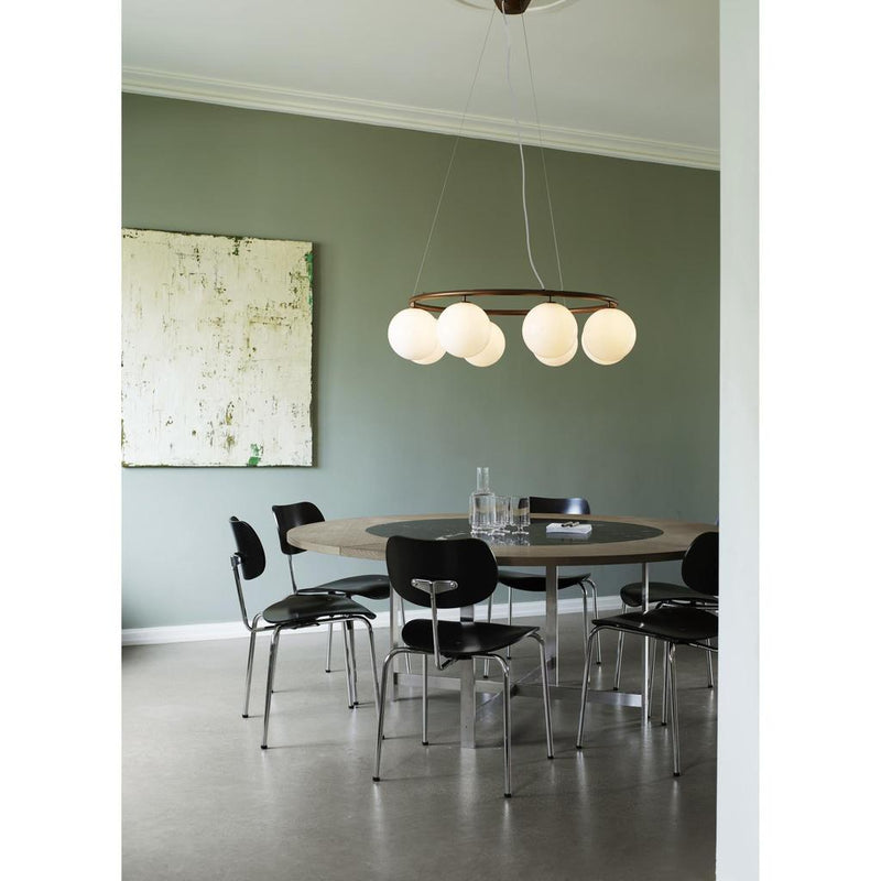 MIIRA 8 CIRKULÆR PENDEL MØRK BRONZE/OPAL