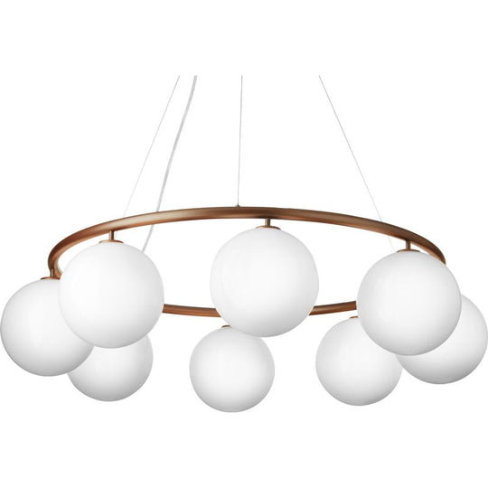 MIIRA 8 CIRKULÆR PENDEL MØRK BRONZE/OPAL