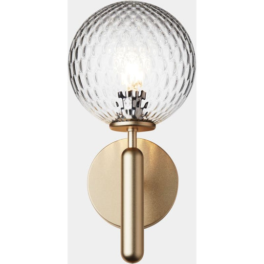 MIIRA VÆGLAMPE MESSING/KLAR