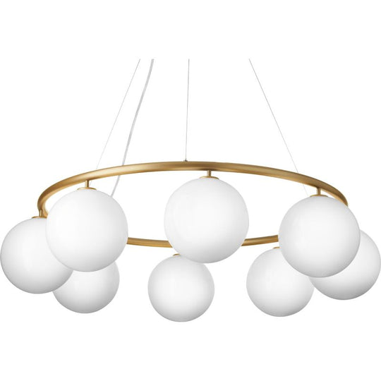 MIIRA 8 CIRKULÆR PENDEL MESSING/OPAL