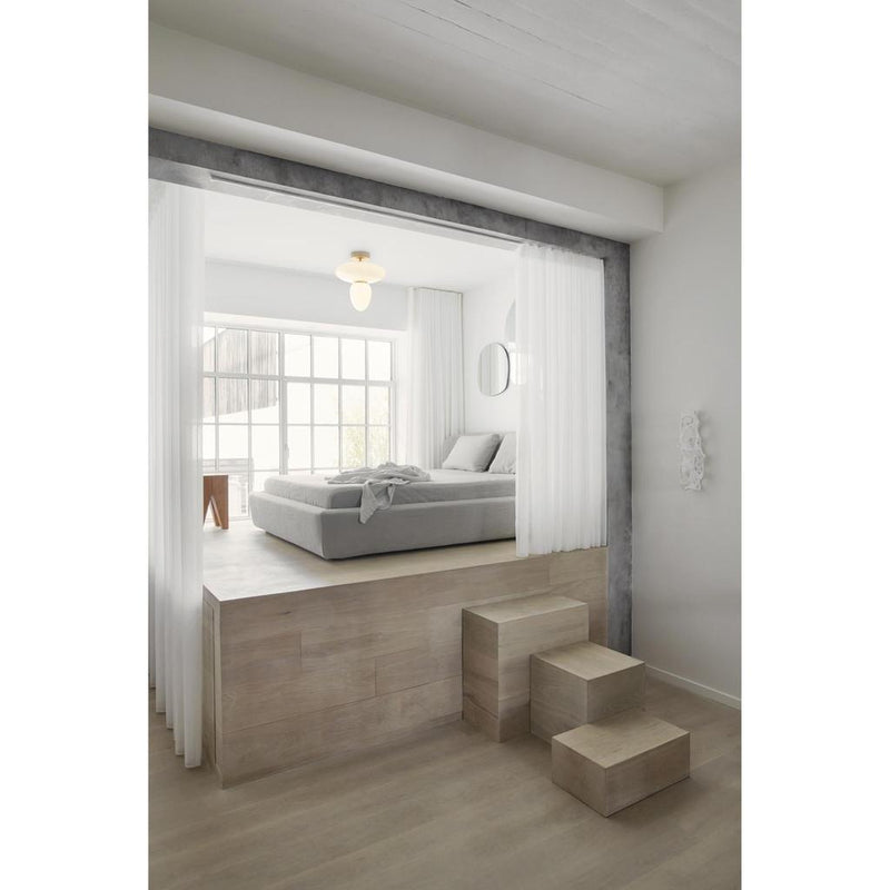 RIZZATTO 42 LOFTSLAMPE SATIN MESSING/OPAL