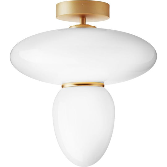 RIZZATTO 42 LOFTSLAMPE SATIN MESSING/OPAL