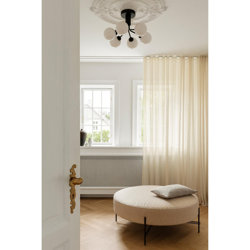 APIALES 6 LOFTSLAMPE SATINSORT/OPAL