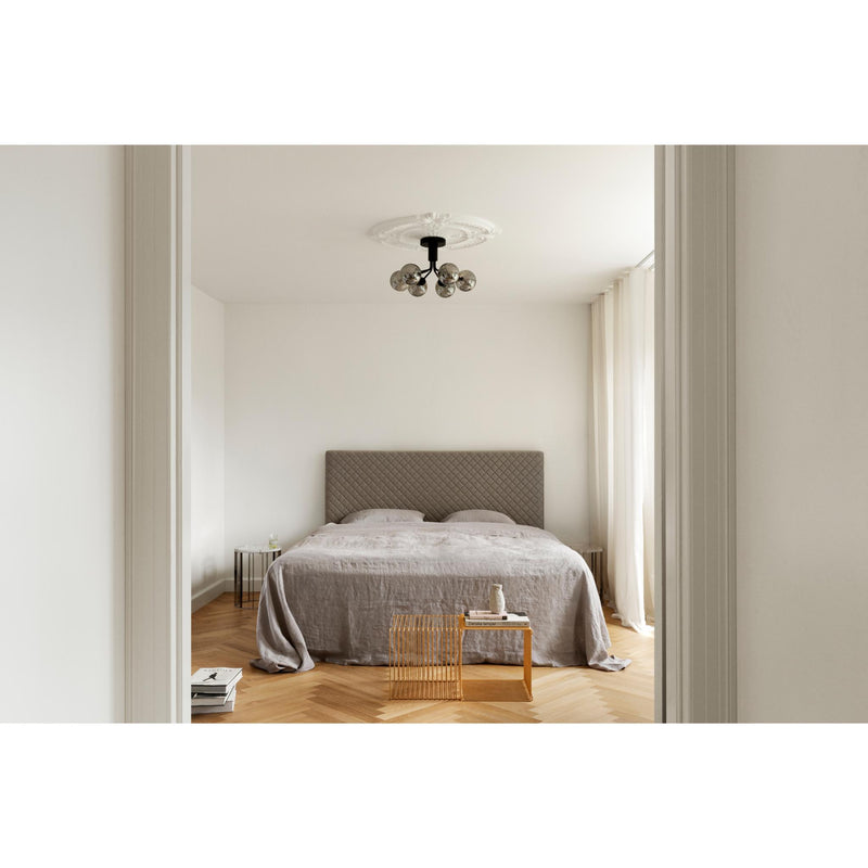 APIALES 6 LOFTSLAMPE SATINSORT/OPTIK RØGET