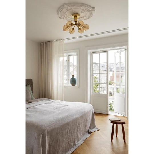 APIALES 6 LOFTSLAMPE BØRSTET MESSING/OPTISK GULD