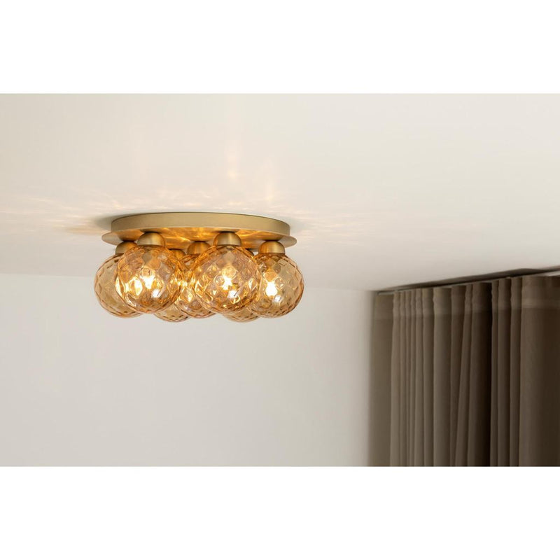 APIALES 7 PLAFOND BØRSTET MESSING/OPTISK GULD