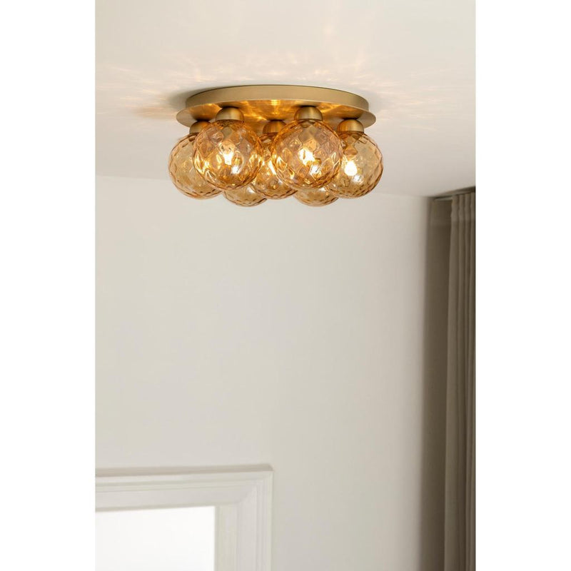 APIALES 7 PLAFOND BØRSTET MESSING/OPTISK GULD