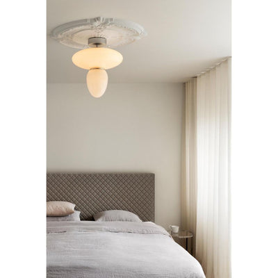 RIZZATTO 42 LOFTSLAMPE SATINSØLV/OPAL