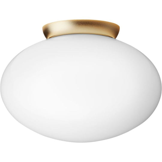 RIZZATTO 301 LOFTSLAMPE SATIN MESSING/OPAL