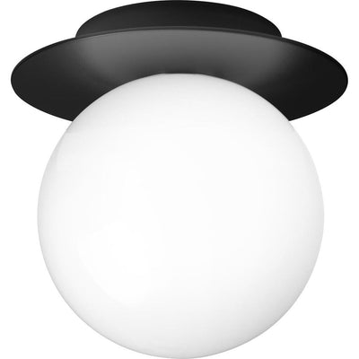 LIILA 1 MEDIUM VÆGLAMPE IP44 SORT/OPAL