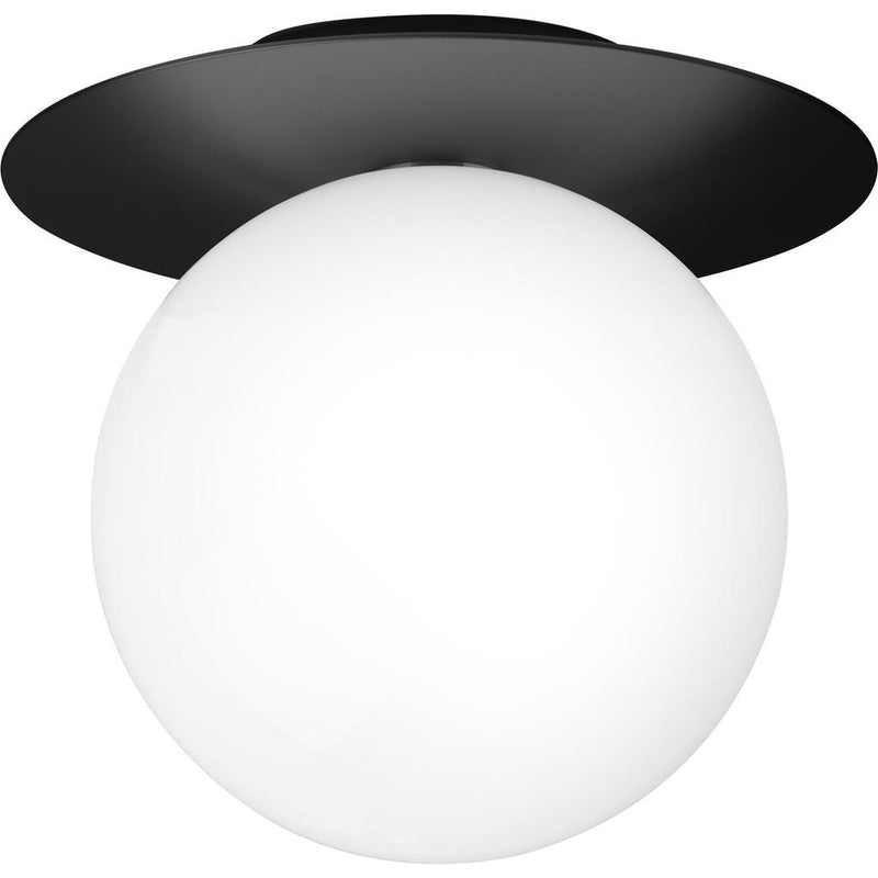 LIILA 1 LARGE VÆGLAMPE IP44 SORT/OPAL