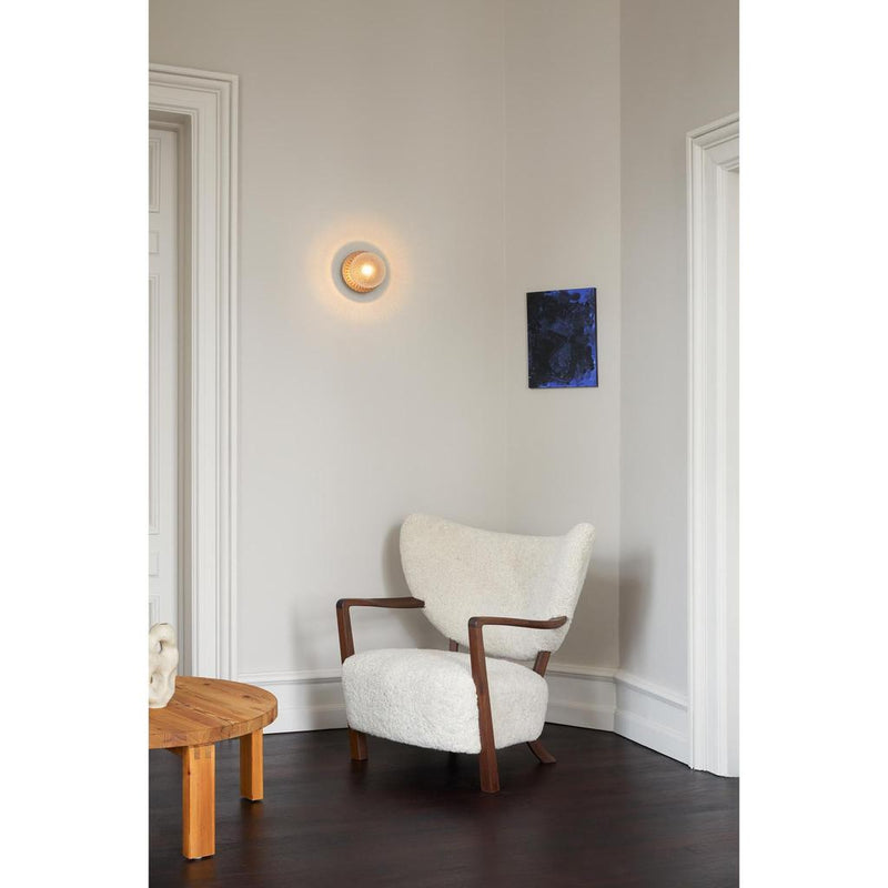 LIILA 1 MEDIUM VÆGLAMPE IP44 MØRK BRONZE/KLAR