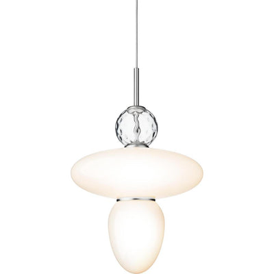 RIZZATTO 43 PENDEL SATINSØLV/OPAL