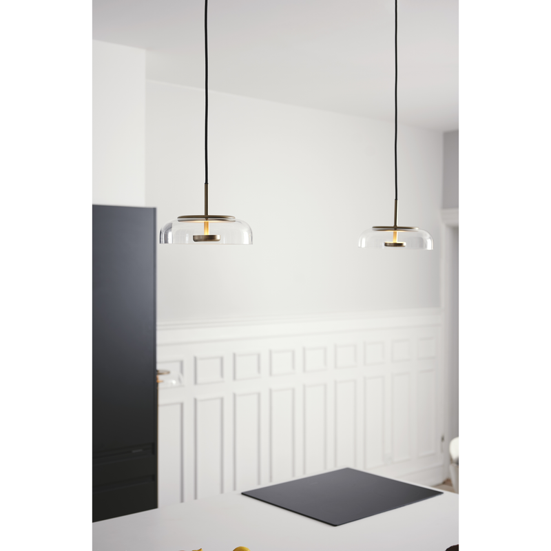 NUURA BLOSSI 1 Nordic Guld/Klar LED Pendel